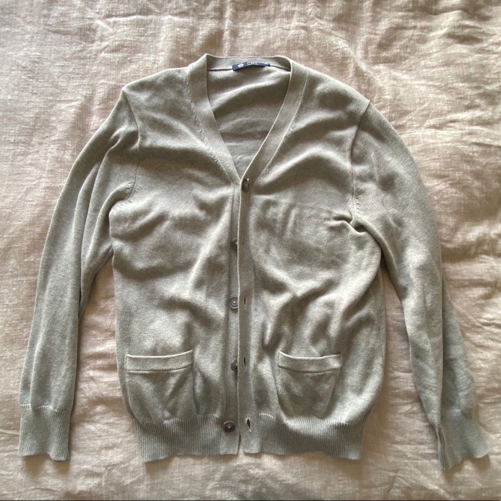 J Crew Men’s Grey Cardigan large